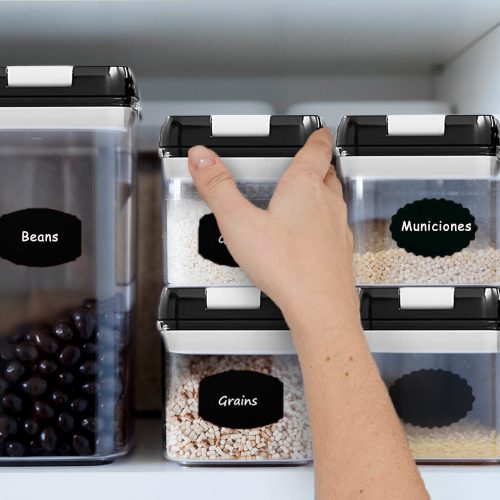 Firkantet Opbevaringsbøtter Med Låg