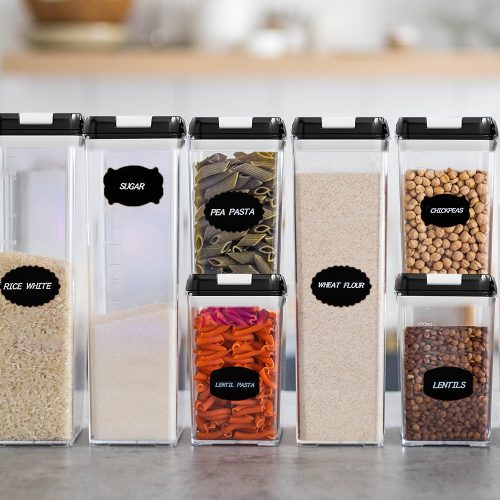 Firkantet Opbevaringsbøtter Med Låg