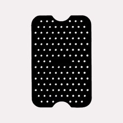 silikone indsats til airfryer rektangel i sort