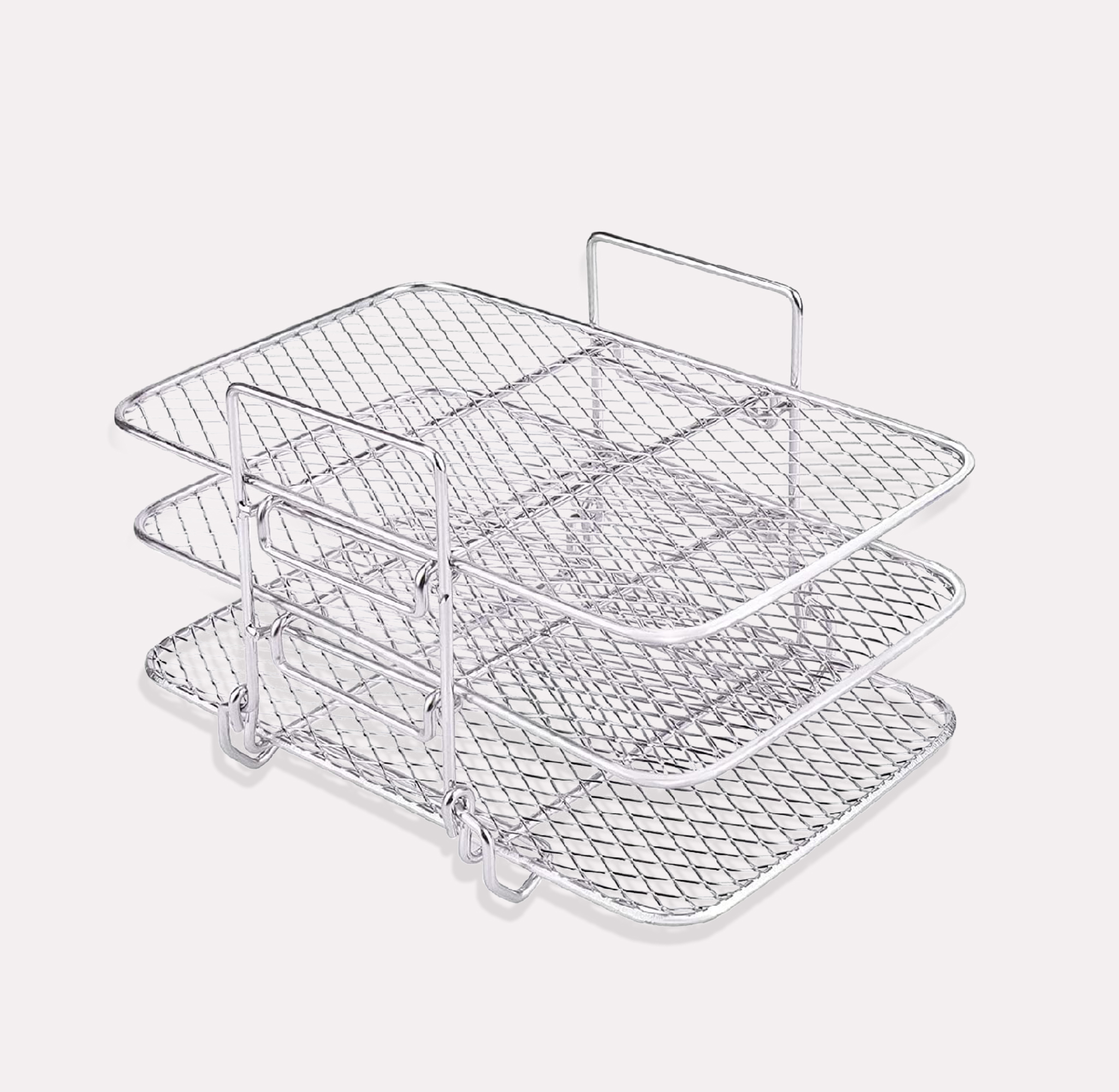 Airfryer Tilbehør Rist Tre-Lags Aflang