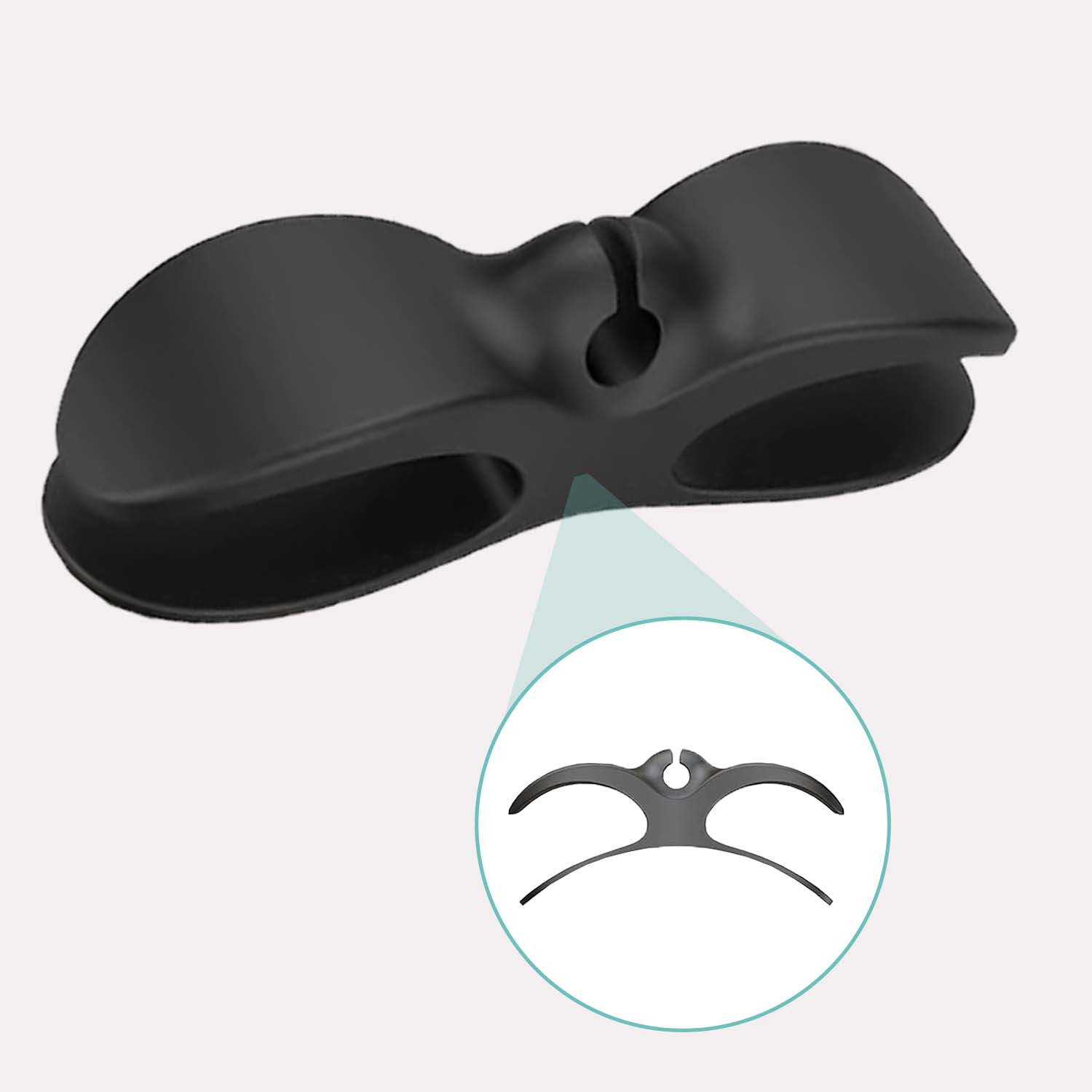 Selvklæbende Kabelholder på toaster