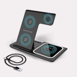 3 i 1 trådløs oplader
