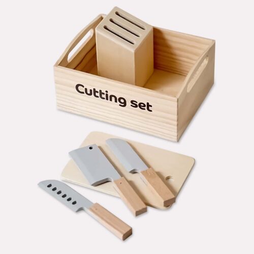 Børnelegetøj I træ knivsæt