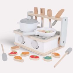 Børnelegetøj i træ BBQ